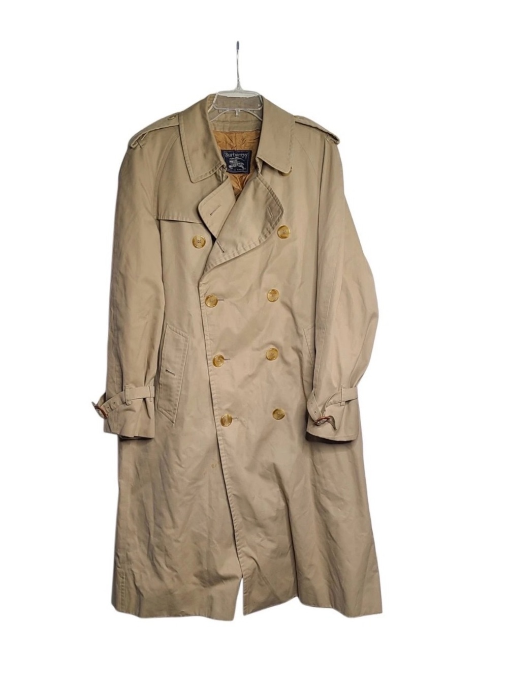 Burberry Beige Double-Breasted Trench Coat